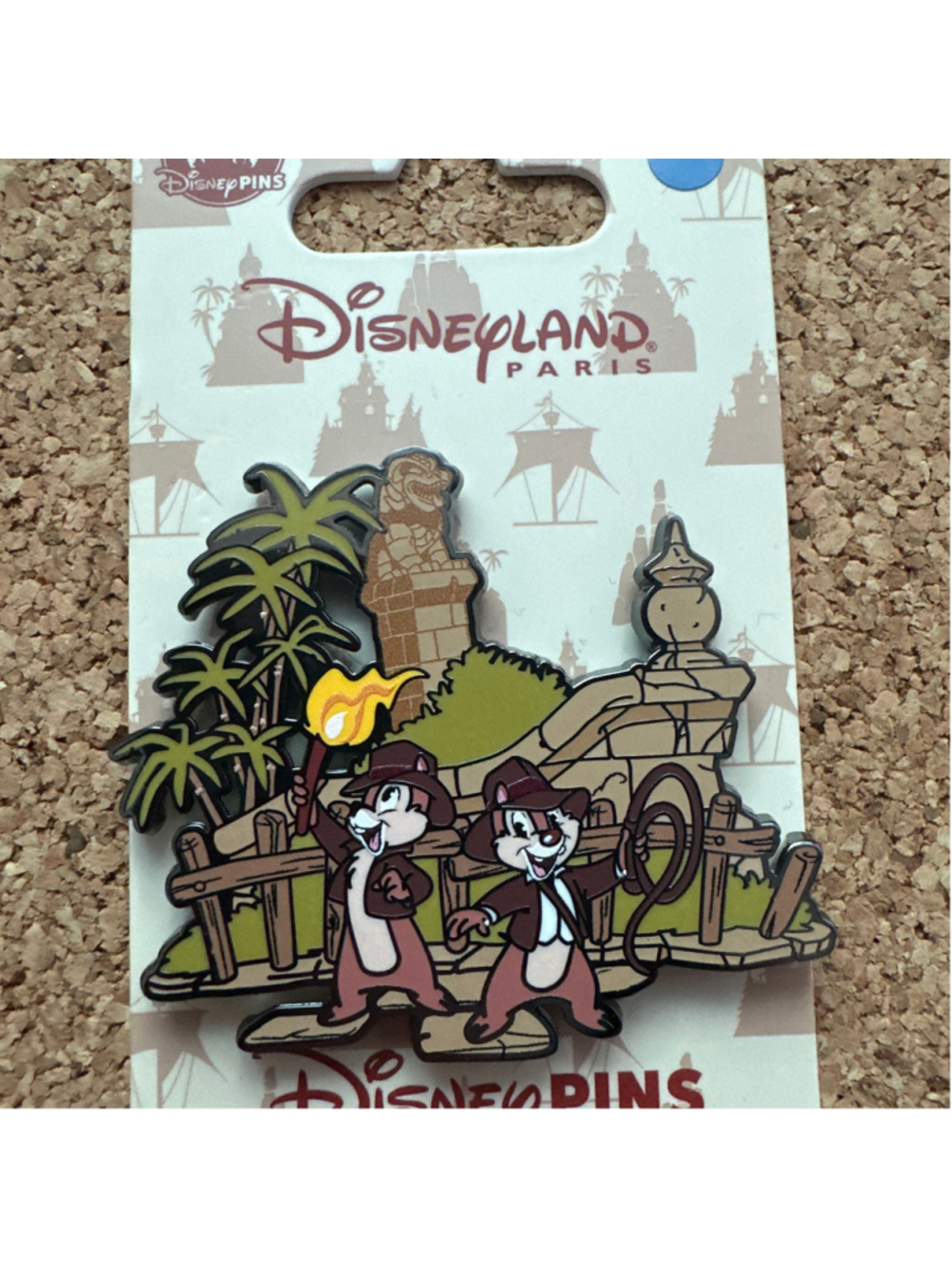 Disney Pin DLP - Chip & Dale - Indiana Jones & the Temple of Peril